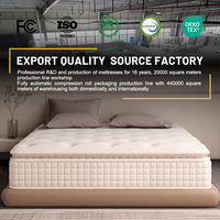 Colchón de Espuma Viscoelástica Comprimida Personalizado, Tamaño Queen/King, con Doble Resorte Ensacado, Colchones, Matelas, Matratze para Cama de Hogar