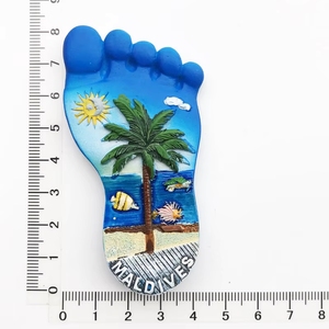 Ensemble d'aimants de réfrigérateur en résine, thème île tropicale, souvenir de vacances, décoration intérieure - Product Image 3