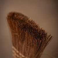 Ensemble de brosses de nettoyage manuelles en soie brune faites à la main pour la vaisselle et les accessoires de cérémonie du thé