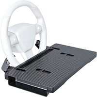 Table de volant de voiture réglable en gros, plateau de travail 2-en-1 pour voiture, boîte de rangement amovible pour l'espace entre les sièges, MOQ 1 pièce