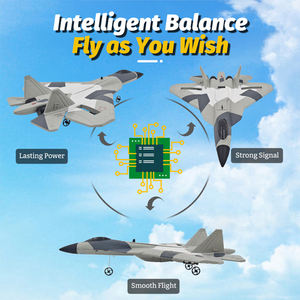 เครื่องบินบังคับวิทยุ FX657 <span class=keywords><strong>SU57</strong></span> 2.4G 2CH EPP โฟม บินได้ พร้อมแบตเตอรี่ 2 ก้อน กันน้ำ ลายพราง เครื่องบินรบบังคับวิทยุ ของเล่นบังคับวิทยุ พร้อมไจโร 3 แกน - Product Image 5