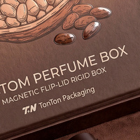 Boîte cadeau de luxe personnalisée pour Cologne marron et boîte magnétique pour parfum avec boîte de présentation en papier et emballage pour parfum