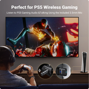 Transmisor <span class=keywords><strong>Bluetooth</strong></span> 5.3 UGREEN <span class=keywords><strong>AptX</strong></span> <span class=keywords><strong>HD</strong></span> AD, Adaptador de Audio para PS5, PS4, Nintendo Switch, Auriculares, Altavoz, Micrófono, Receptor <span class=keywords><strong>Bluetooth</strong></span> - Product Image 3