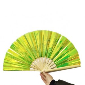 Abanico Plegable de Bambú y PVC Estilo Kung Fu - Product Image 2