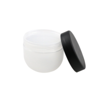 Pot de crème en plastique de luxe en forme de bol pour le soin de la peau, récipient cosmétique pour gommage corporel, vente en gros, 200ml