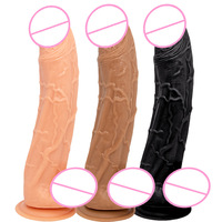 Dildo réaliste en PVC de 11,8 pouces, pénis long et volumineux avec veines, pénis réaliste, masturbateur féminin, jouets sexuels pour adultes