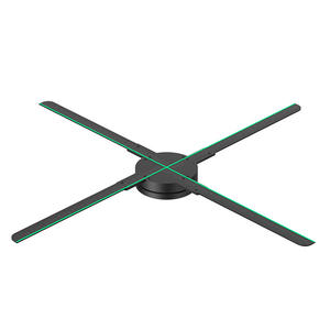 Ventilateur 3D holographique d'extérieur avec image 3D Ventilateur de lampes à LED holographiques Ventilateur publicitaire double face <span class=keywords><strong>Projecteur</strong></span> d'hologramme - Product Image 5