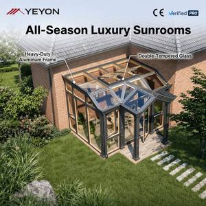 Yeyon 2026 – Solarium Modulaire Prêt à l'emploi pour la Distribution OEM – Plan de Dépôt Mondial de Matériaux de Construction – Serre Extérieure Résidentielle en Verre - Product Image 1