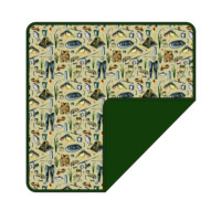 Couverture d'emmaillotage pour bébé en bambou, double couche (1 couche unie, 1 couche imprimée), 50x50 pouces
