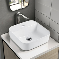 Design moderne Céramique Sanitaire Salle de bain Lavabo New Art Bassin en or Noir Blanc Or Couleurs pour Hôtels et Toilettes