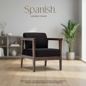 Sillón Moderno de Madera Maciza Cuadrado, Tapizado, con Brazos, Asiento Profundo, para Sala de Estar, Dormitorio, Hotel - Product Image 3