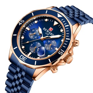 Reloj Cronógrafo de Lujo para <span class=keywords><strong>Hombre</strong></span>, Marca <span class=keywords><strong>VIP</strong></span>, Caja de Aleación, Correa de Acero Inoxidable, Deportivo, Elegante, para Negocios, Esfera Luminosa, Resistente al Agua 3BAR - Product Image 1