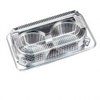 Fabricant de tarte aux œufs en plastique transparent à clapet Boîte d'emballage alimentaire jetable Blister Conteneur de gaufrage 2/4/6 trous Design pour