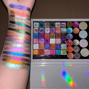 ظلال عيون لامعة لامعة لامعة من المعدن مستحضرات تجميل ظلال عيون متعددة الألوان - Product Image 1