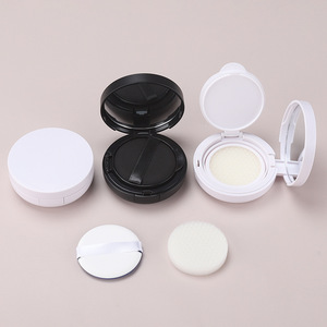 En stock, petite quantité, étui portable pour <span class=keywords><strong>crème</strong></span> BB <span class=keywords><strong>CC</strong></span> et poudre, imprimé sérigraphié blanc et noir, avec coussin d'air, sans MOQ - Product Image 3