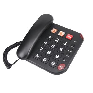 Téléphone à gros boutons pour personnes âgées, sonnerie extra forte, téléphone fixe filaire de base simple pour malvoyants - Product Image 3