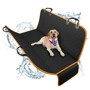 Housse de siège de <span class=keywords><strong>voiture</strong></span> pour <span class=keywords><strong>chien</strong></span> Oxford noire, best-seller, écologique, luxe, <span class=keywords><strong>protection</strong></span> arrière pour toutes les saisons - Product Image 1