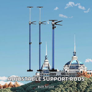 เสาค้ำยืดหดได้ 2 ชิ้น สำหรับงานอุตสาหกรรม DIY ปรับระดับได้ ใช้สำหรับตู้ ชั้นวางของ รองรับน้ำหนัก OEM ODM ปรับแต่งได้ รับประกัน 3 ปี - Product Image 2