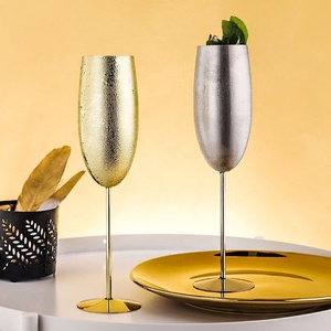Copas <span class=keywords><strong>de</strong></span> vino <span class=keywords><strong>de</strong></span> <span class=keywords><strong>metal</strong></span> con logotipo personalizado, <span class=keywords><strong>flauta</strong></span> <span class=keywords><strong>de</strong></span> acero inoxidable <span class=keywords><strong>de</strong></span> 270ml, chapada en cobre, oro, plata, vino tinto, Copas <span class=keywords><strong>de</strong></span> champán con tallo largo - Product Image 3