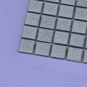 Azulejos de mosaico moderno blanco cremoso con grietas de hielo, azulejo de mosaico de cerámica antideslizante esmaltado de <span class=keywords><strong>1x1</strong></span> pulgada, piscina, apartamento, pared de cocina - Product Image 3