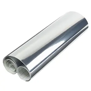 1.52*30M/Roll 5x100ft Luchtbel Gratis Metallic Auto Body Silver Mirror Chrome Vinyl Wrap Film Voor auto Wrap Met Beste Prijs