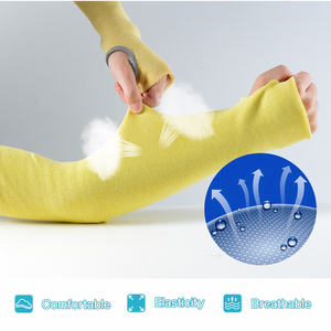 Gants de sécurité en aramide résistants aux coupures avec trou pour le <span class=keywords><strong>pouce</strong></span> Manchons de protection pour jardinage Soudage <span class=keywords><strong>Cuisine</strong></span> <span class=keywords><strong>Protège</strong></span>-bras Mordre - Product Image 5