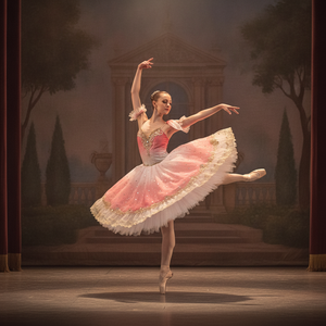 Tutú de Ballet Romántico Rosa Ombre Aurora, Tutú de Hada Floral con Pedrería, Corsé con Pedrería, Ropa Profesional para Actuaciones en Escenario - Product Image 3
