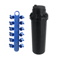 Système d'irrigation par aspersion prix d'usine arroseur automatique de levage d'eau en plastique noir