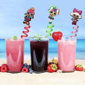 Juego de Utensilios de Silicona en Espiral Coloridos, Reutilizables, Decoración para Fiestas y Playa - Product Image 4