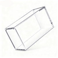 Boîte cadeau de Noël moderne en acrylique personnalisée, carrée, avec couvercle magnétique, résistante aux UV, portable, écologique, pour bonbons, bijoux, jeux de cartes
