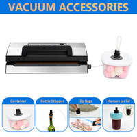 Scelleuse sous vide OEM commerciale semi-automatique à chambre, électrique, portable, pour la maison, avec indicateur LED et modes sec/humide