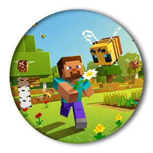 Insignia de Hojalata de 58mm de <span class=keywords><strong>Minecraft</strong></span>, Artículo de Anime y Videojuegos, Gran Venta - Product Image 6