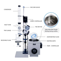 Évaporateur rotatif de laboratoire à double condenseur pour la cristallisation et la distillation, extraction de produits chimiques de 100 litres