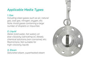 カスタマイズ可能なZHYQステンレス鋼渦流量計4-20mA液体水空気ガス蒸気流量計送信機油媒体±1.5% - Product Image 6