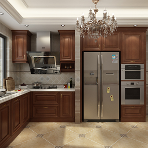 Four Seasons โรงงานขายตรง Made In China ยุโรปค<span class=keywords><strong>ลา</strong></span>สสิก<span class=keywords><strong>ไม้</strong></span>สีเทาครัวตู้ - Product Image 6