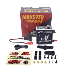 AGFRC Metal Waterproof IP67 Coreless 0.090sec 3S Smart Digital 45KG for 1/8 RC Truck Cars Parts - Product Image 3