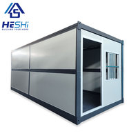 Normes locales Petite maison mobile pliante préfabriquée à vendre Structure en acier Maison préfabriquée en conteneur pliable
