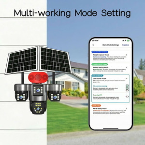กล้องวงจรปิด Hi Easy AOV 4 เลนส์ 4K HD สำหรับภายนอกอาคาร ใช้พลังงานแสงอาทิตย์ แบบกระบอก หมุนได้ 360 องศา <span class=keywords><strong>3</strong></span> แกน PTZ ระบบ IP CCTV ไร้สาย รองรับซิมการ์ด 4G เพื่อความปลอดภัย - Product Image 5