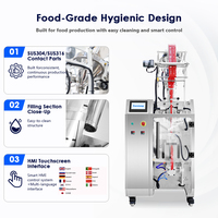 Machine verticale de remplissage et de scellage de poudre, machine d'emballage automatique de sachets de mélange de chocolat et de sucre avec revêtement en téflon