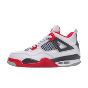 Putian Sneakers Cicada-wing <strong>AJ4</strong> Thick-soled High-top NK Retro Basketball Shoes Casual Skateboarding Cowhide Upper Shock - Product Image 5