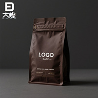 Emballage de café personnalisé, pochette à fond plat, emballage en poly de sac à fond plat, sacs en mylar zip-lock anti-odeur