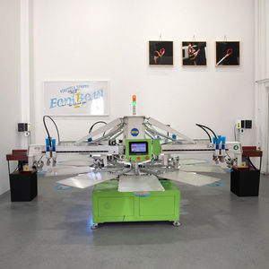 <span class=keywords><strong>Pulpo</strong></span> automático 4 colores 10 estaciones textil ropa tela ropa camiseta serigrafía máquinas de prensa con gran oferta - Product Image 1