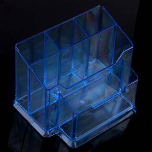 Caja de Almacenamiento de Uso Diario Multicolor, Organizador de Herramientas de Manicura, Soporte de Escritorio, Organizador de Esmalte de Uñas de Acrílico Transparente - Product Image 3