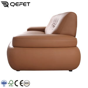 Şezlong ile İskandinav turuncu PU deri modüler kesit koltuk takımı kolay uygun rahat yemek ve oturma odası kanepe - Product Image 3