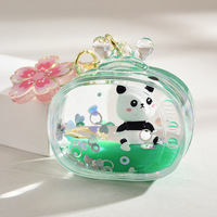 BSBH creativo aceite Panda llavero exquisito pareja coche llavero pequeño colgante regalo