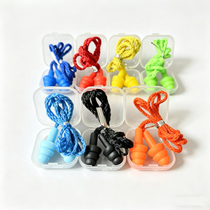 Bouchons d'oreilles en silicone souple personnalisés avec logo NRR 25 dB pour <span class=keywords><strong>chantier</strong></span>, <span class=keywords><strong>protection</strong></span> <span class=keywords><strong>auditive</strong></span> contre le bruit fort - Product Image 3
