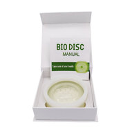 Disque Bio Alpha Spin 4 Écologique à Énergie Quantique avec Ions Négatifs, 2 Disques Bio Alpha Spin en Verre avec Emballage Boîte