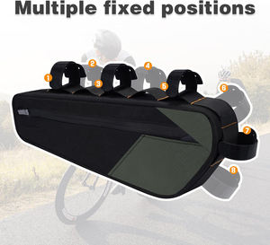 Muestra Gratuita de Bolsa Impermeable para Bicicleta, Bolsa Triangular para Tubo Delantero, Bolsa para Herramientas de Bicicleta de Montaña, Bolsa para Bicicleta de Carretera - Product Image 6