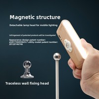 Lampe de bureau minimaliste en bois massif, petite lampe de chevet rechargeable, lampe murale magnétique, cadeau créatif, dortoirs d'étudiants, bureaux d'ordinateur