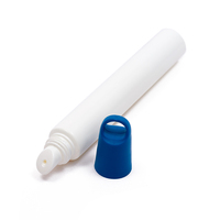 Tube de baume à lèvres vide OEM en PE souple et compressible avec anneau, 15 ml